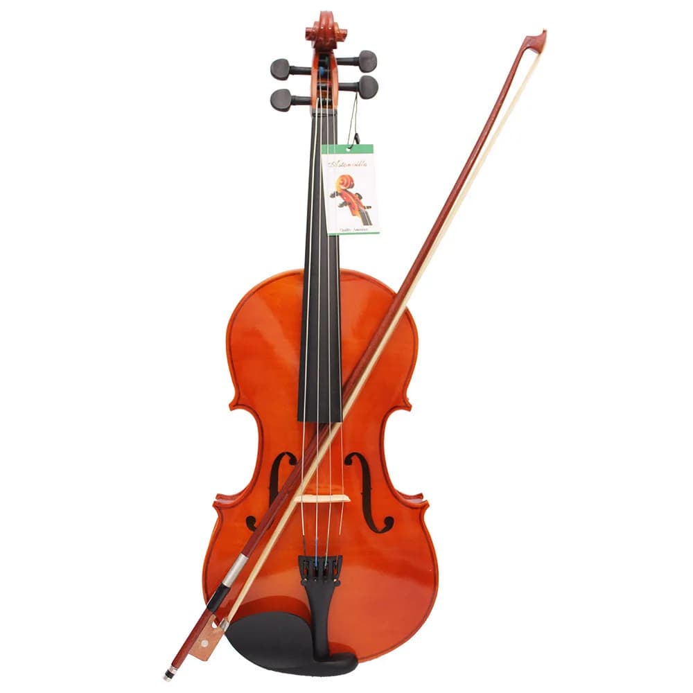 Profissional 4/4 viola acústico painel de abeto natural madeira maciça viola instrumento cordas com caso arco para amante musical