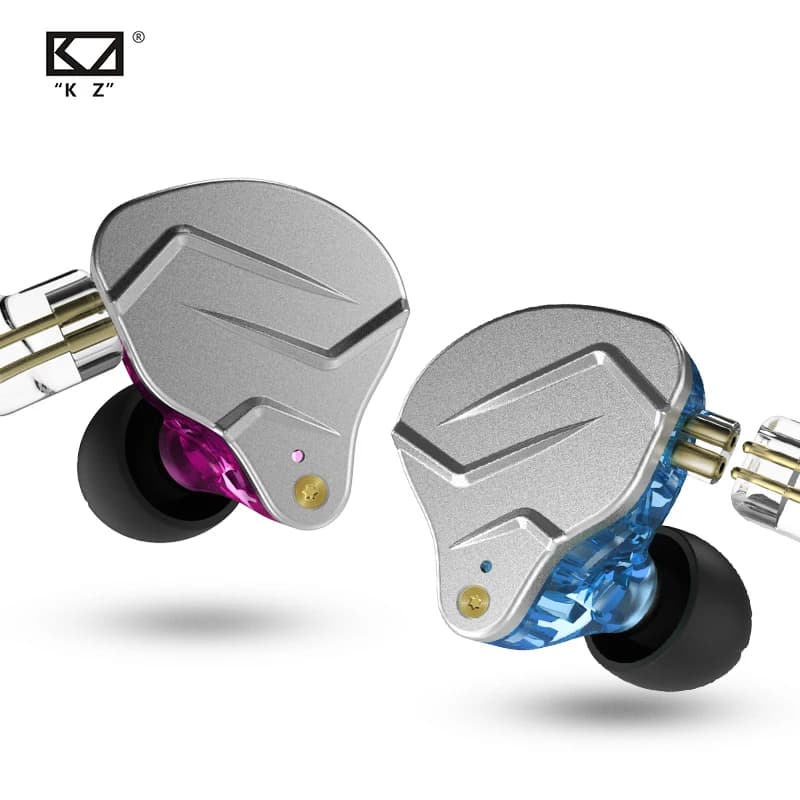 Kz zsn pro 1ba + 1dd tecnologia híbrida alta fidelidade graves fones de ouvido metal em fones bluetooth esporte com cancelamento ruído fone