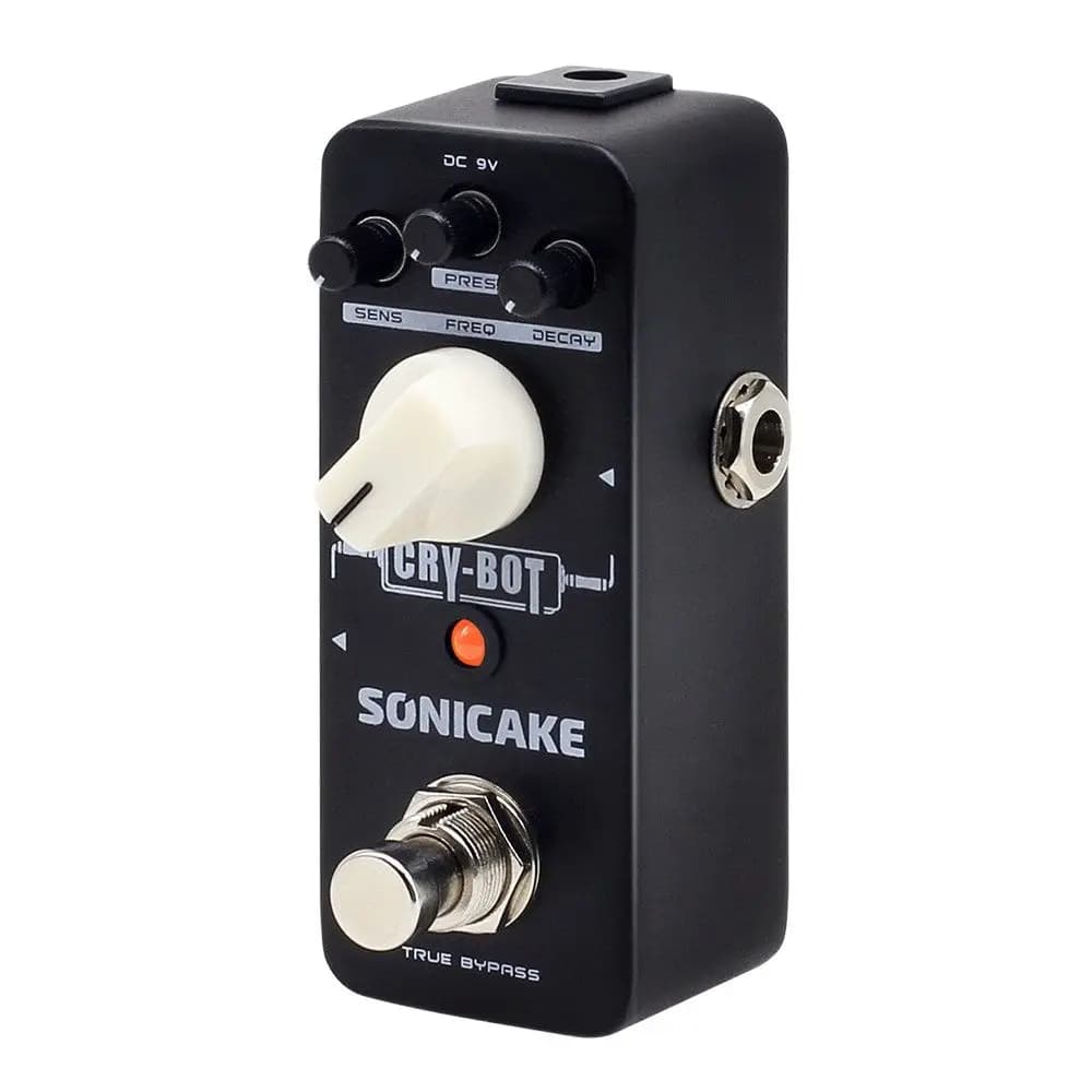 Pedal de efeitos de guitarra SONICAKE Cry-Bot Auto Wah Envelope Filtro Funky Baixo QSS-07 preto