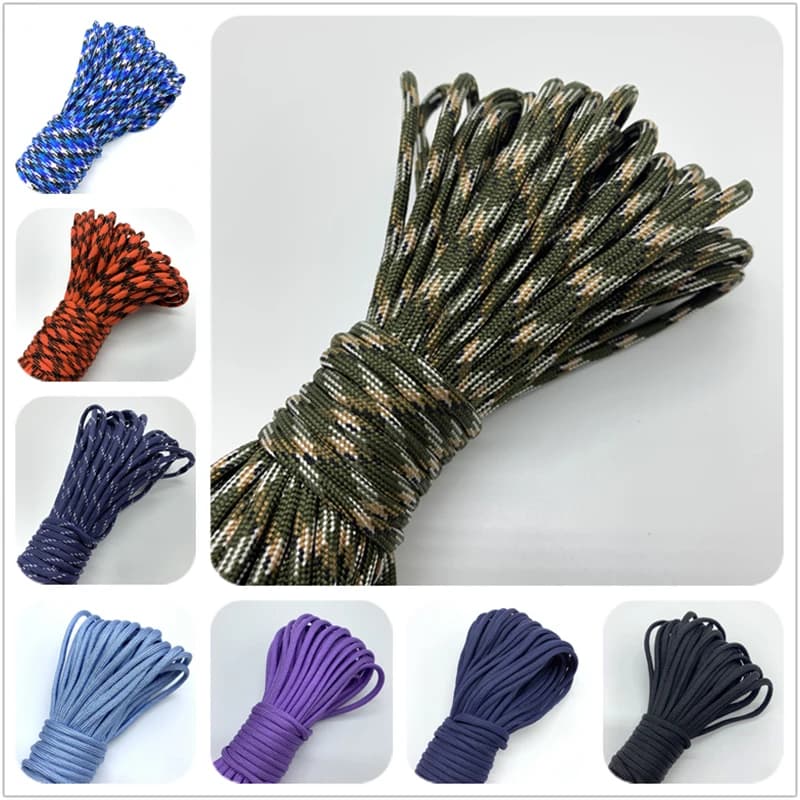 5 jardas/lote 4mm paracord pulseira corda jóias fazendo 550 cordão corda mil spec tipo iii 7 fios escalada acampamento