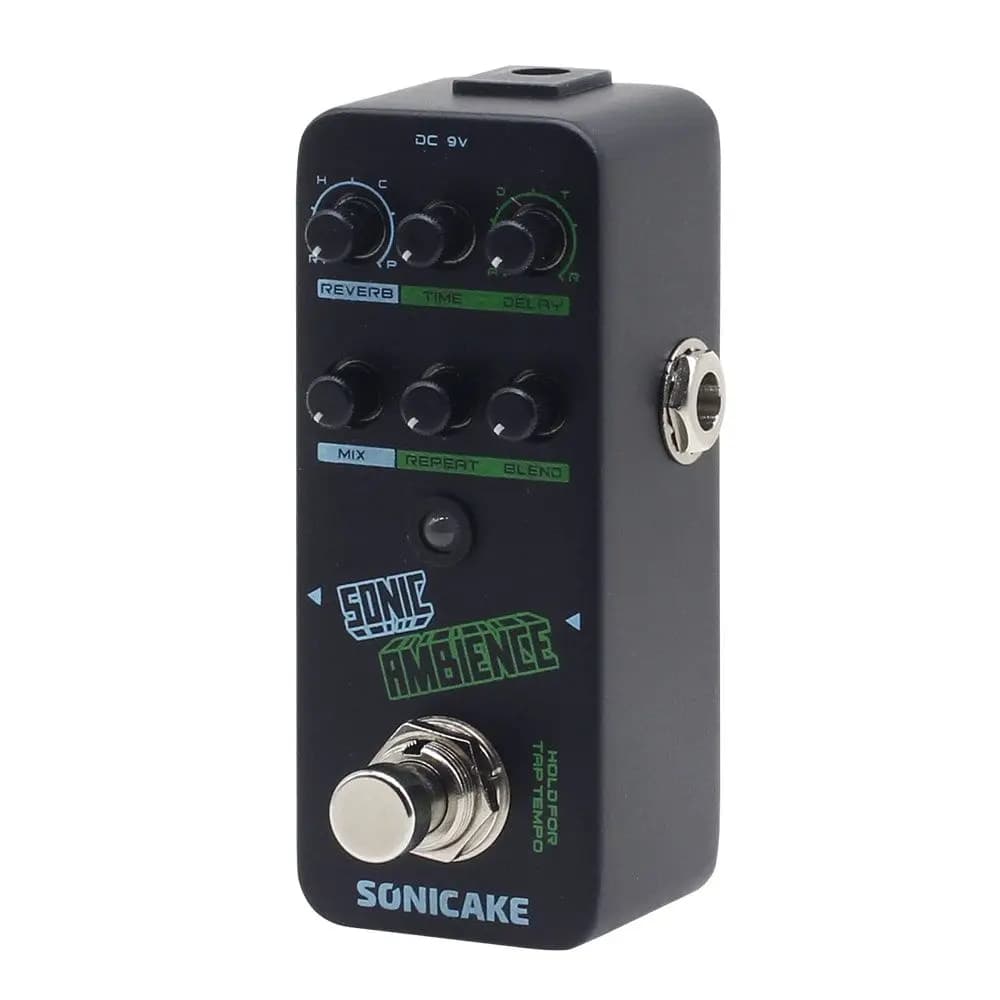 Pedal de efeitos Sonicake Sonic Ambiance Multi Mode Tap Tempo Delay e Reverb 2 em 1