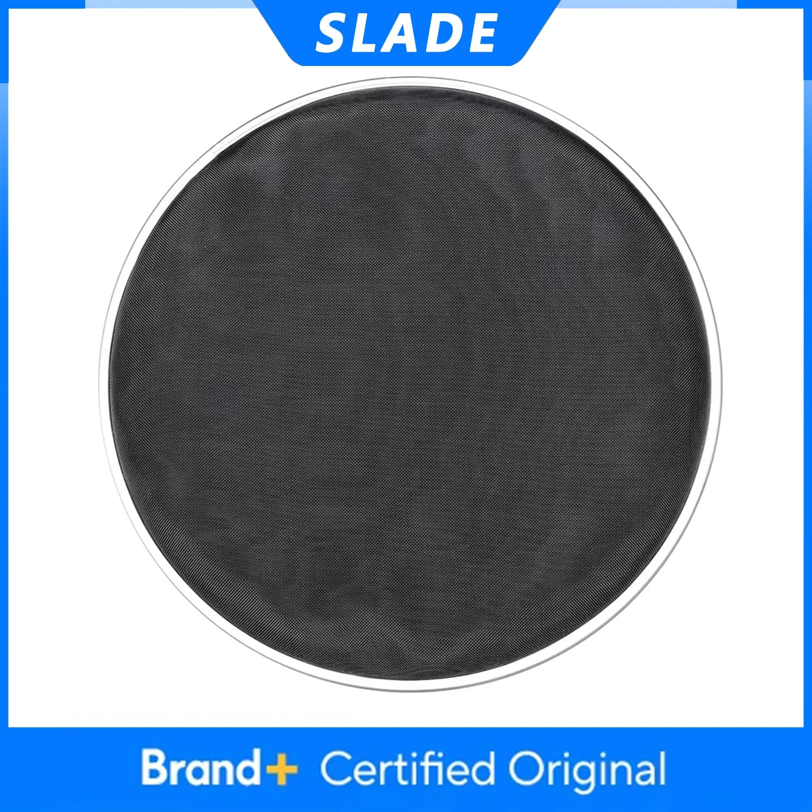 SLADE Pele de Tambor de Malha de Nylon Silenciosa de 10 Polegadas, Cabeça de Tambor Mute Preta de Nylon de Camada Dupla, Acessórios para Instrumentos de Percussão de Bateria