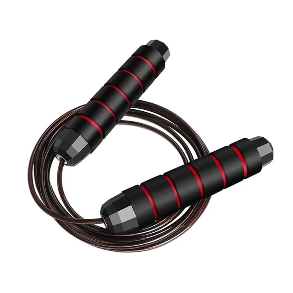 Corda de pular de velocidade rápida, fio de aço, corda de pular com rolamento de esferas, corda de pular ajustável, fitness, treino, equipamentos esportivos em casa