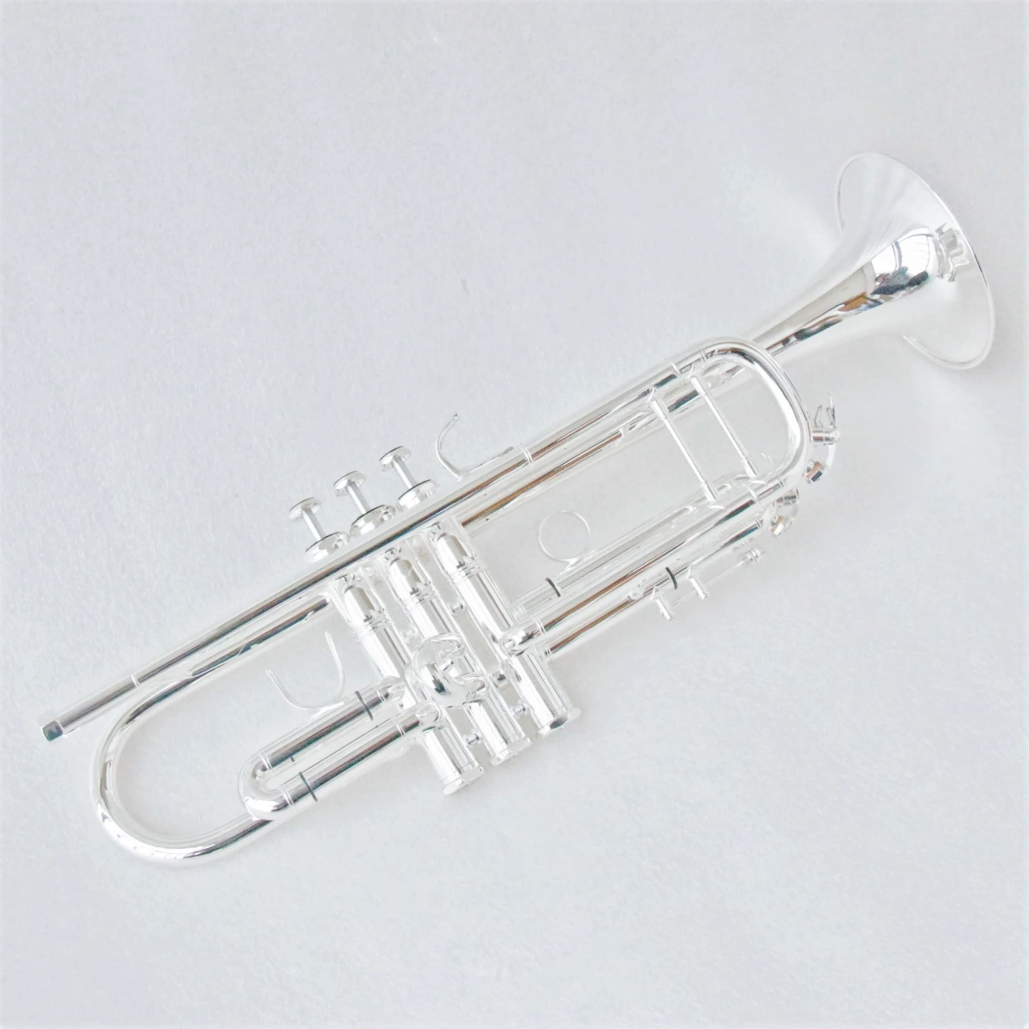 Trompetes de Alta Qualidade em Si Bemol Profissional, Instrumentos de Sopro de Latão, Trompete Prateado