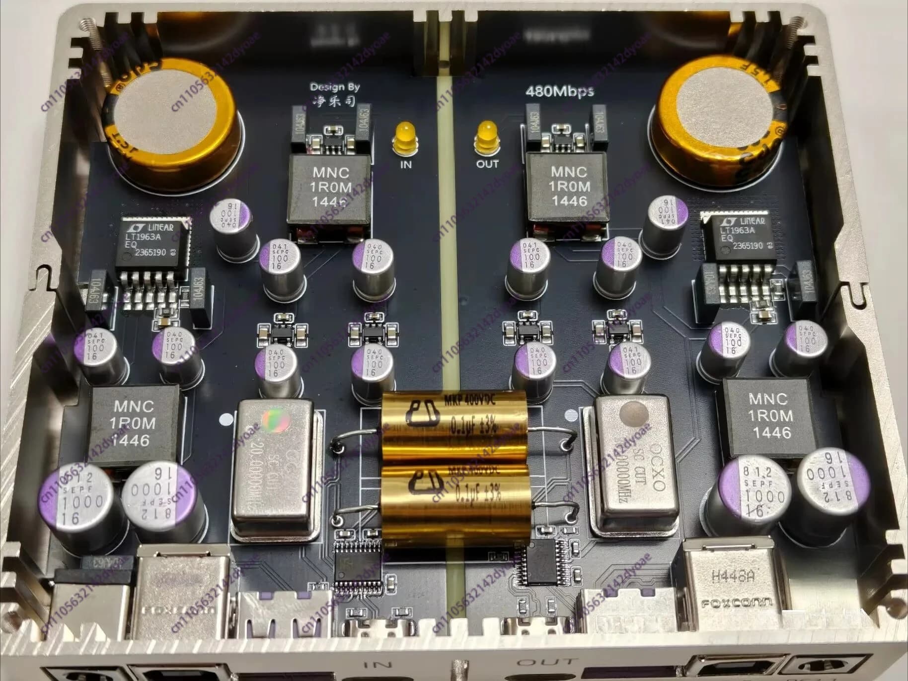 Reestruturação de dados com isolamento USB de áudio 480M, suporta entrada/saída de interface completa.