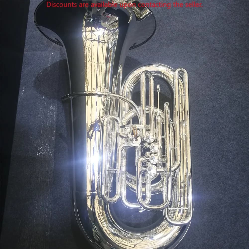 Instrumentos profissionais de latão Tuba de pistão frontal CC 6/4