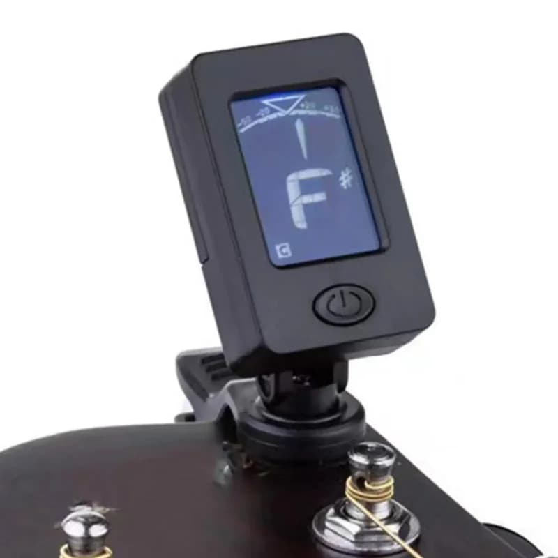 Afinador de Guitarra Profissional com Tela LCD Azul