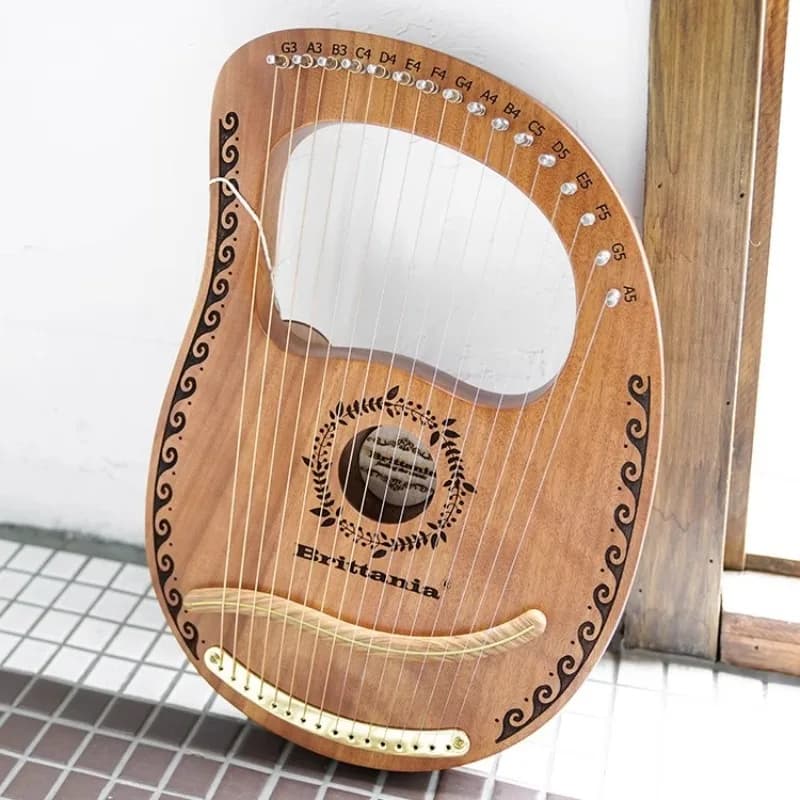 Iniciante lira harpa crianças portátil lira harpas mogno artril instrumentos de cordas profissional adulto instrumentos musicais