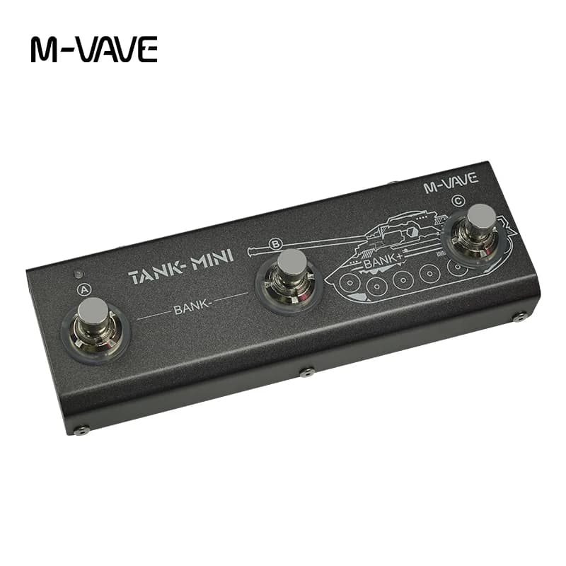 Pedal de Guitarra M-vave Mini Multi Effect Tank com Botões A, B e C