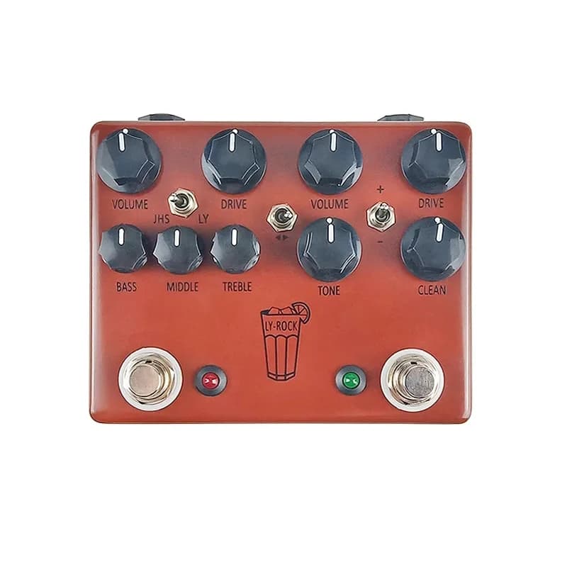 Pedal de guitarra LY-ROCK para JHS Chá Doce, Overdrive Distorção, Acessórios DIY, V3, marrom