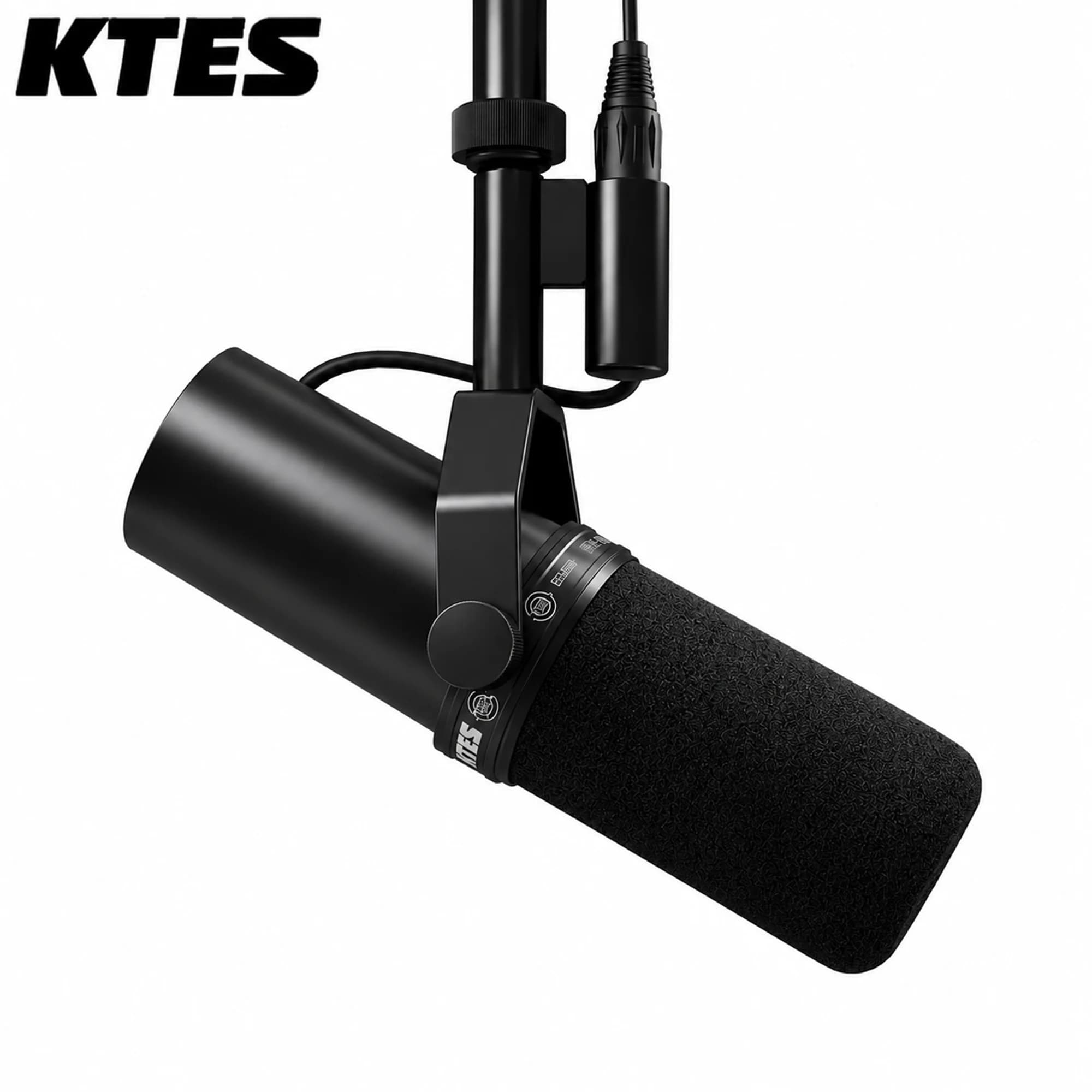 Microfone dinâmico profissional SM7X XLR preto para podcast e gravação vocal