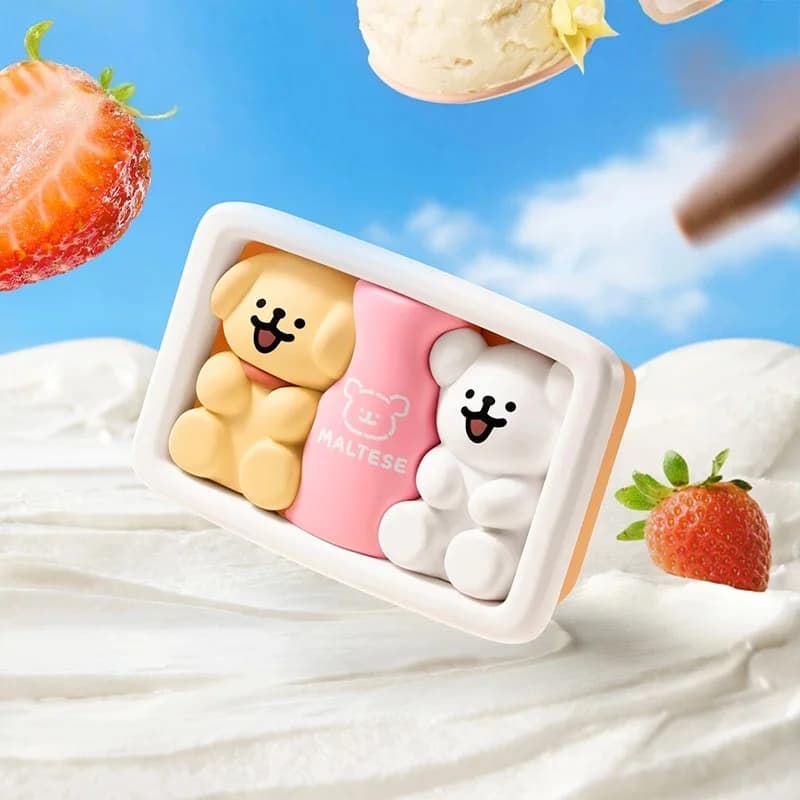 Pré venda 30 dias maltês verão sorvete série caixa cega caixa misteriosa caixa caja bonecas presente desktop ornamento anime figura brinquedos