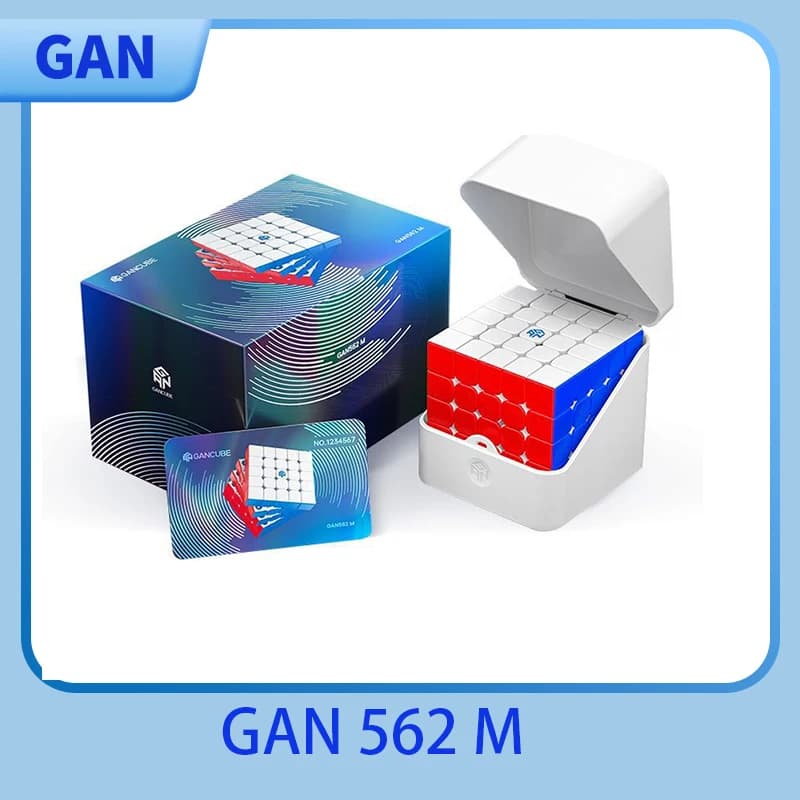 Gan 562 m 5x5 cubo de velocidade mágica magnética stickless profissional brinquedos fidget gan 562m maglev uv cubo mágico quebra-cabeça