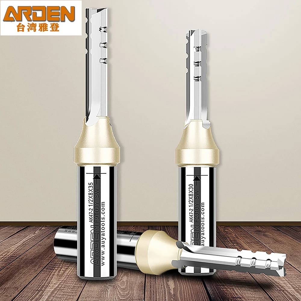 Arden 3 flautas tct broca de roteador reto corte de 3 lâminas cnc fresa cortador de carboneto para madeira mdf placa de partículas multicamadas