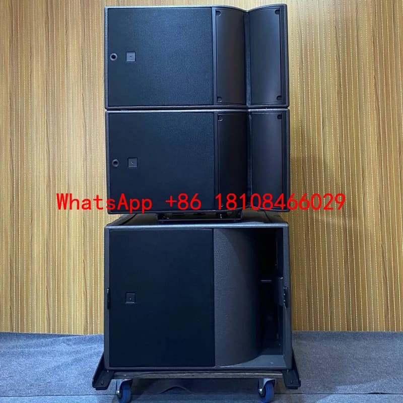 Sistema de Áudio Profissional Passivo Super Bass de Ampla Frequência para Palco Musical, Conjunto Line Array de 15 Polegadas para Casamentos