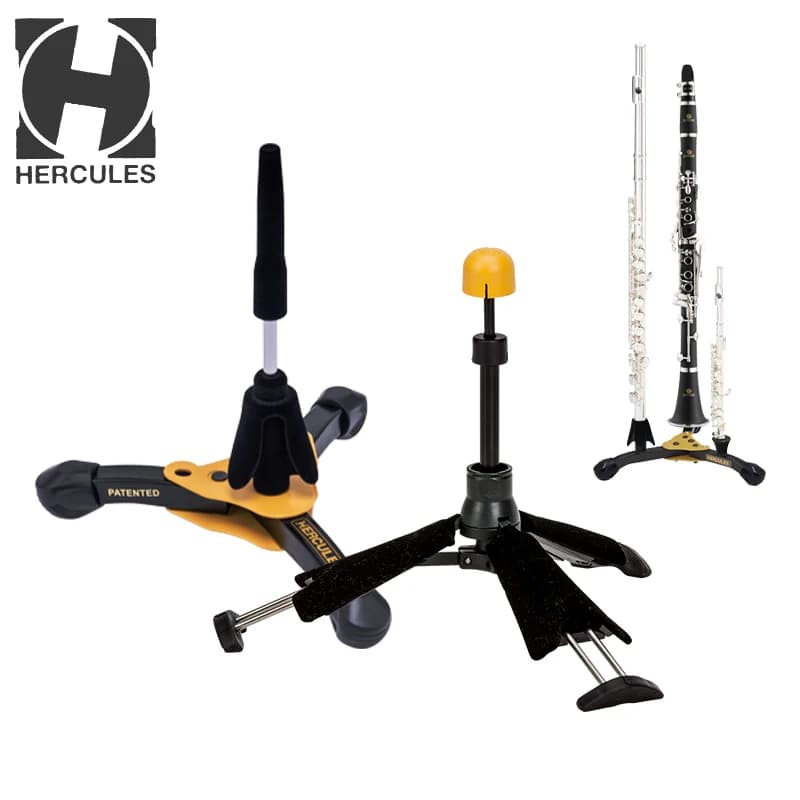 Hercules B-Flat Clarinete Suporte Dobrável Suporte de Exibição de Instrumentos Musicais