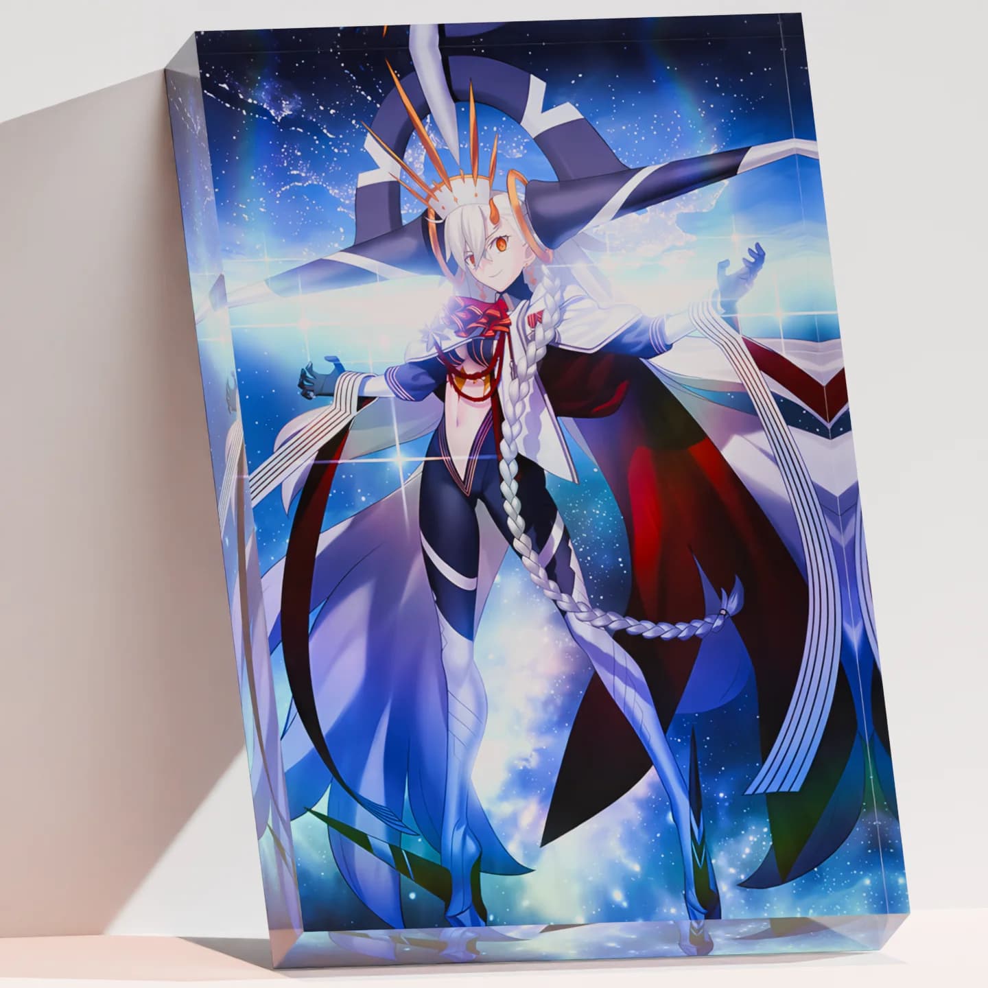 Bloco de Cristal Acrílico 3D Personalizado Fate Grand Order U-Olga Marie FGO, Suporte para Figura, Cubo Holográfico, Imprima Sua Imagem, Coleção para Fãs