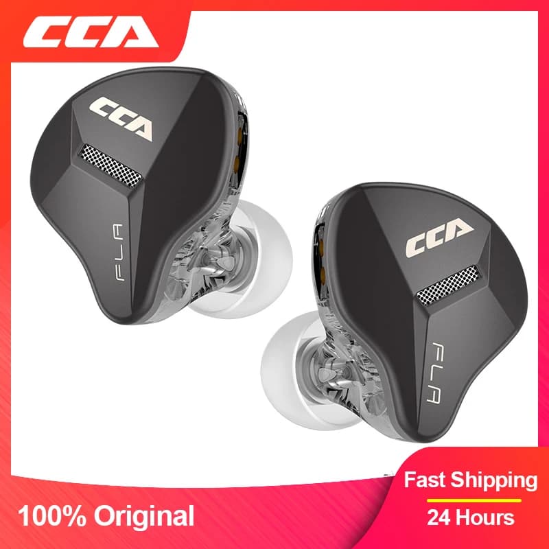 CCA-FLA Fone De Ouvido De Metal, Tipo De Suspensão De Ouvido, Sem Monitor, Dedos De Alta Fidelidade, Música Esportiva