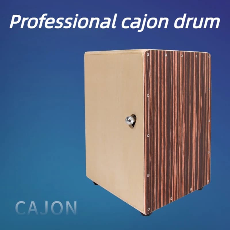 Caixa de cajon profissional, tambor de madeira para viagem, ambas as mãos, corda, tambores sentados para iniciantes, instrumentos de percussão para festa