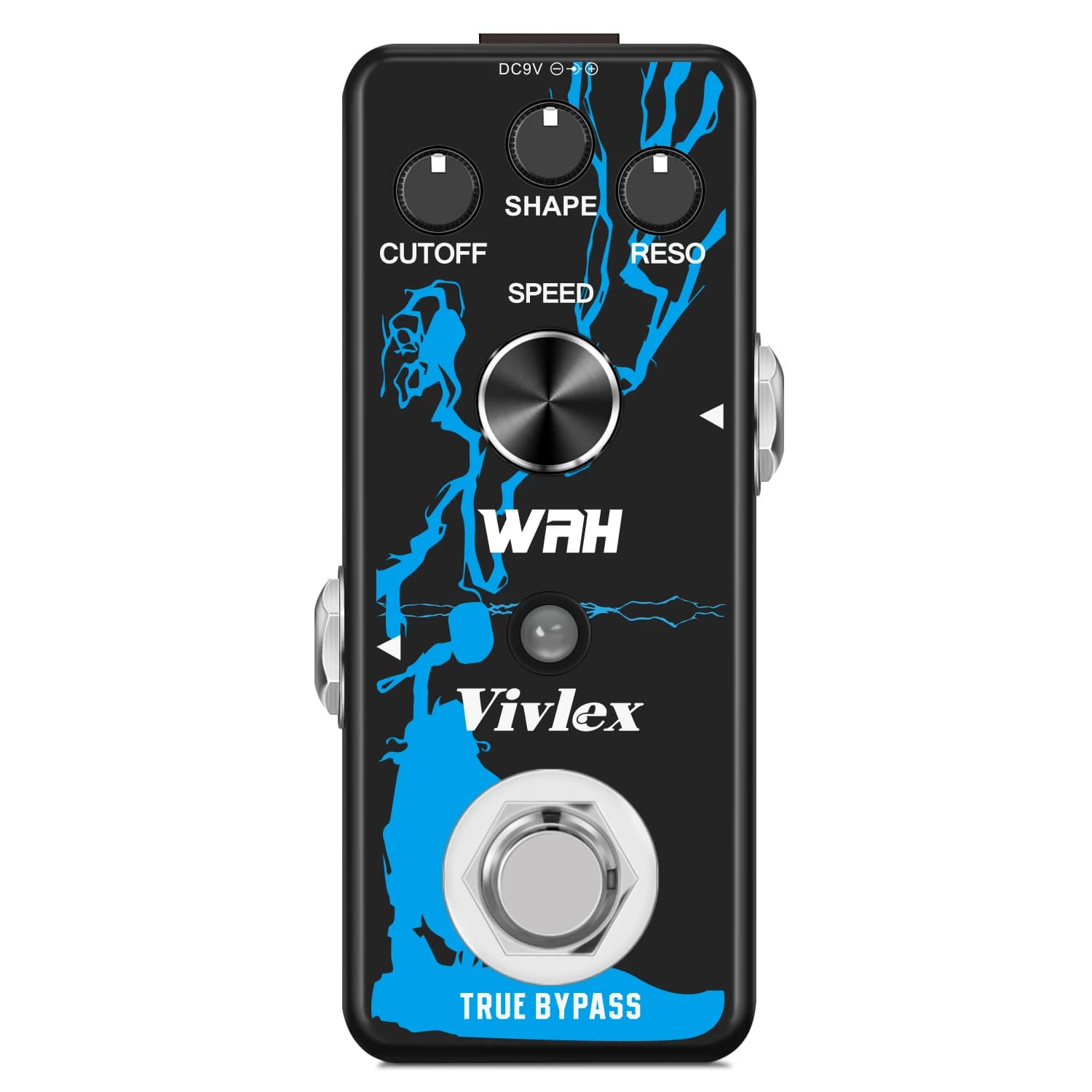 Pedal de guitarra VIVLEX Wah, efeito Wah Ultrafunk, pedais digitais, efeitos para guitarra elétrica e baixo, estrutura metálica.