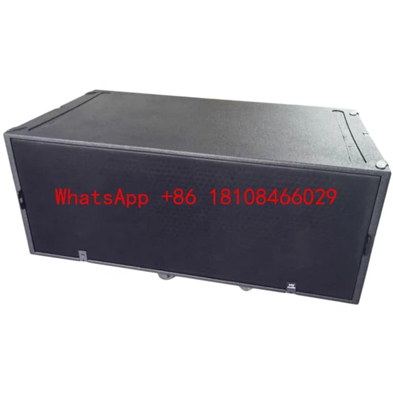 Subwoofer Passivo Profissional de 2000W com Dois Alto-falantes de 18 Polegadas de Neodímio para Graves de Line Array