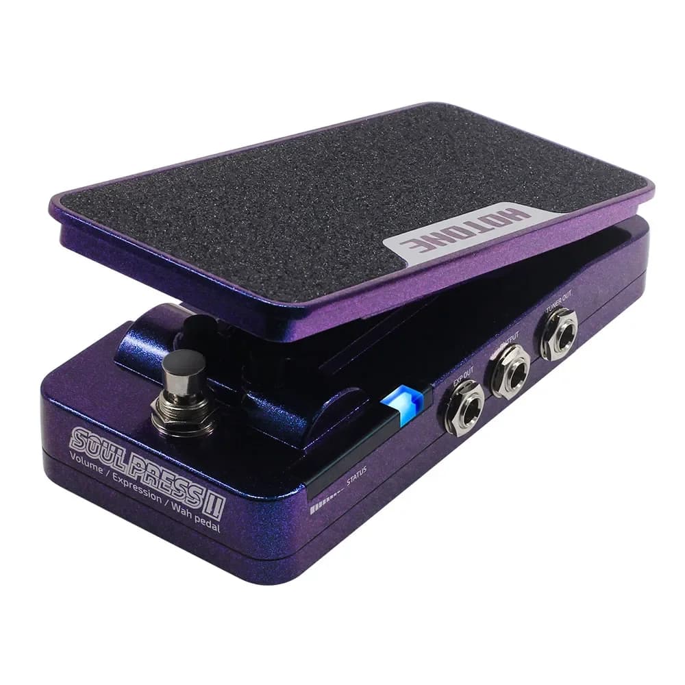 Pedal de efeito HOTONE Soul Press II roxo com expressão, volume, wah e expressão passiva