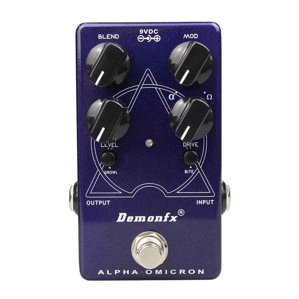 NOVO Efeito de Baixo Demonfx Alpha Omicron com o motor de distorção dupla Baseado no pedal de distorção Darkglass Alpha Omicron
