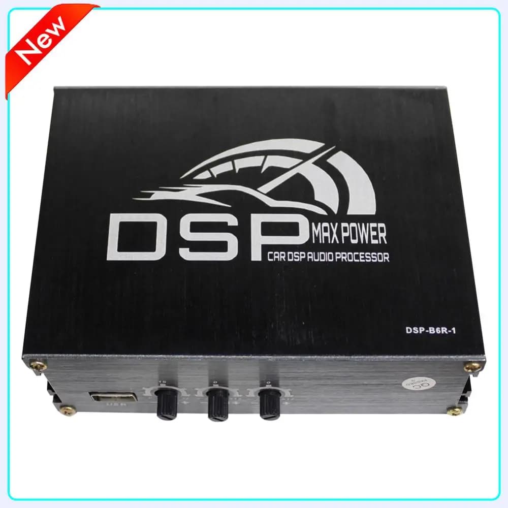 Processador de Áudio Digital DSP para Carro 4x50W, Amplificador de Potência DSP, Acessórios para Carro