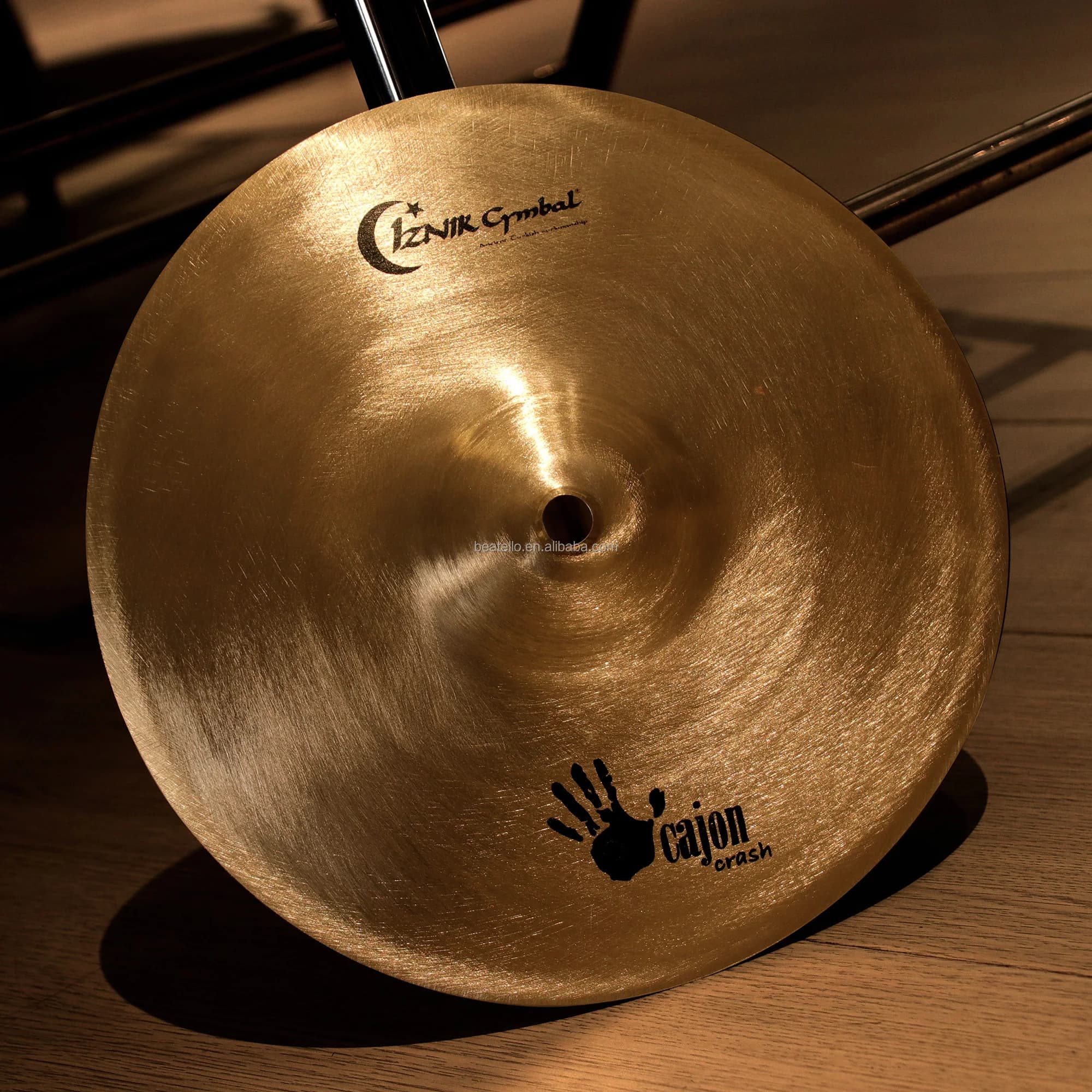 IZINK 10'' Cymbals B20 Artesanais para Cajon, Instrumento de Percussão Tradicional de Alta Qualidade, Ecológico, Som Profissional, Em Estoque
