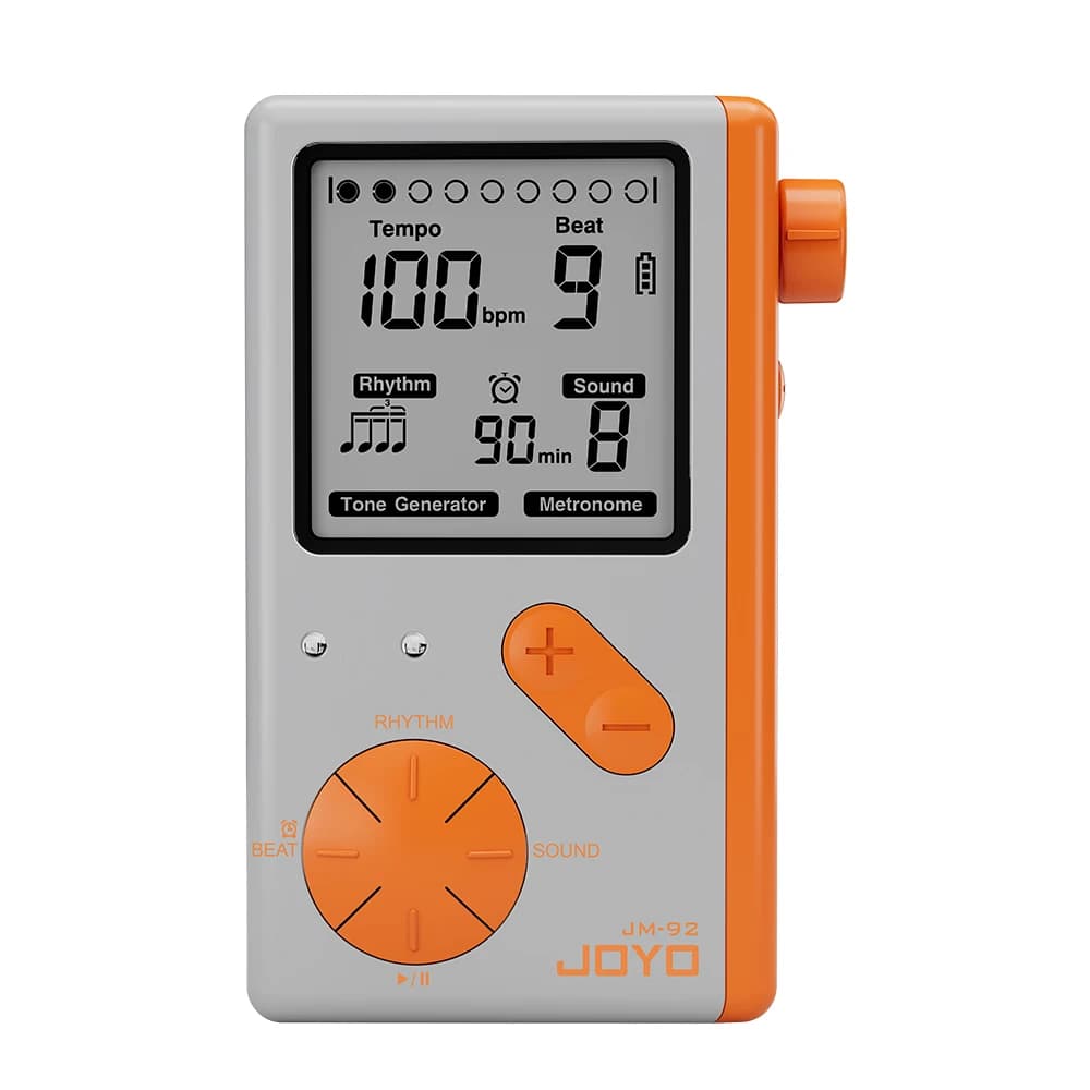Joyo JM-92 metrônomo eletrônico tela led função de contagem regressiva 9 ritmos metrônomo eletrônico digital para guitarra violino baixo