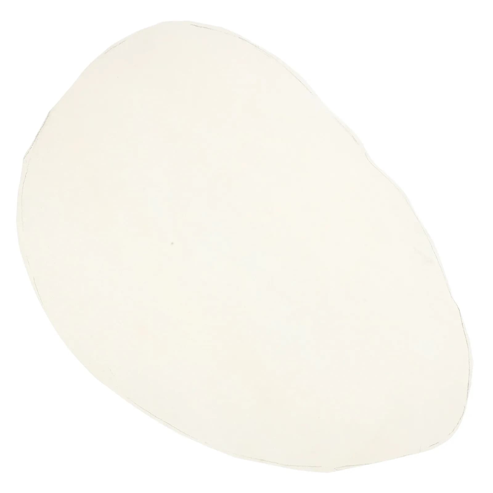 Pele de tambor de couro de cabra branco, redonda e artesanal, para instrumentos de percussão.