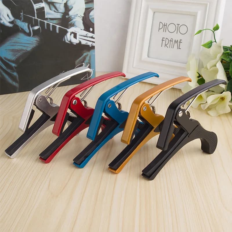 Capo de guitarra para guitarras acústicas e elétricas, capos de uma mão, acessórios de guitarra, capotraste