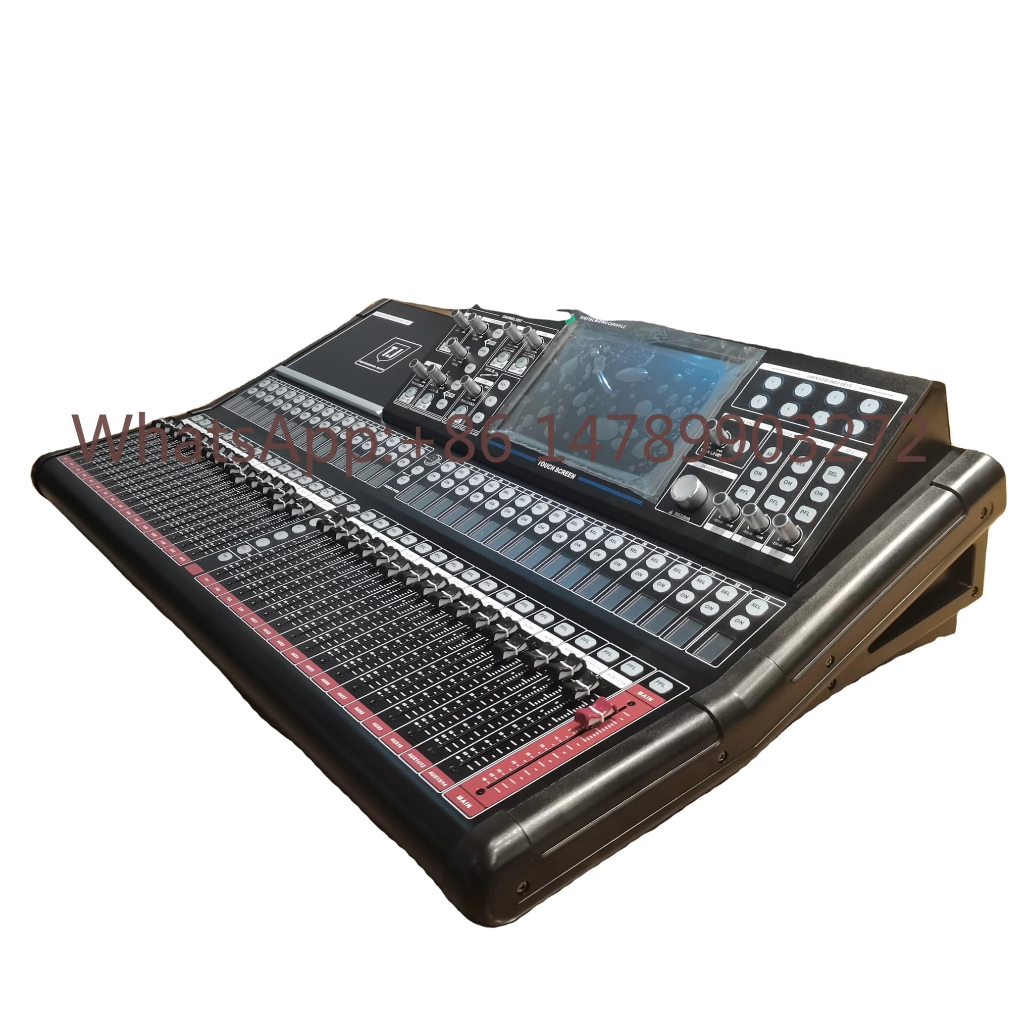 Mixer Digital DJ de 32 Canais, Sistema de Som para Eventos Internos e Externos, Crossover Passivo, Line Array