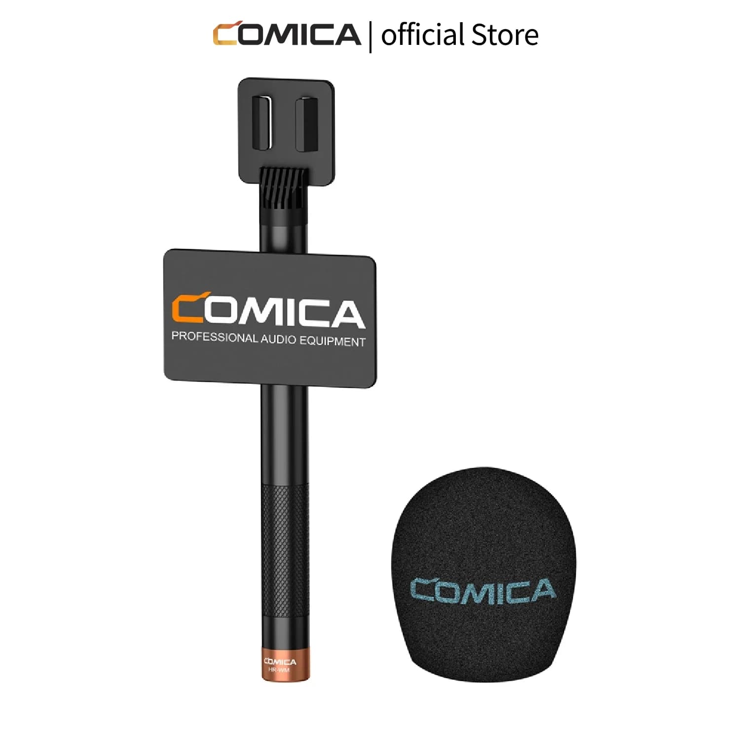 Adaptador Portátil COMICA HR-WM para Microfone Sem Fio, Adaptador Destacável Adequado para Entrevistas e Transmissões Ao Vivo, Acessórios para Microfone