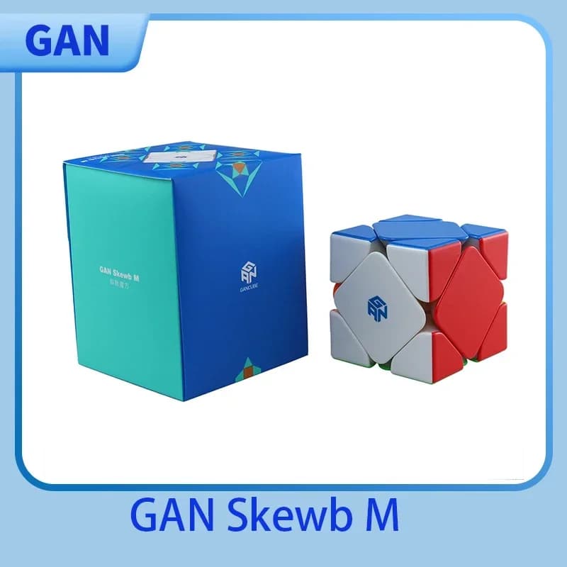 Brinquedo magnético GAN Skewb, Enhanced UV Coated, Cubo de velocidade mágica, Brinquedos Fidget Profissionais, GAN Skewb