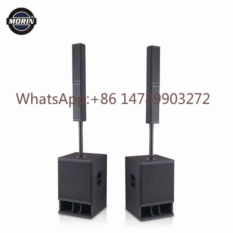Sistema de Som Ativo de Coluna PA de Melhor Qualidade 4 X 3 Polegadas com Subwoofer Ativo de 12 Polegadas