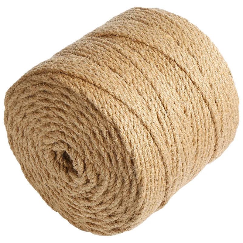 Corda de juta natural de 1mm-10mm, fita para artesanato, faça você mesmo, cordão de juta vintage, linha de costura, festa de casamento, natal, decoração de casa