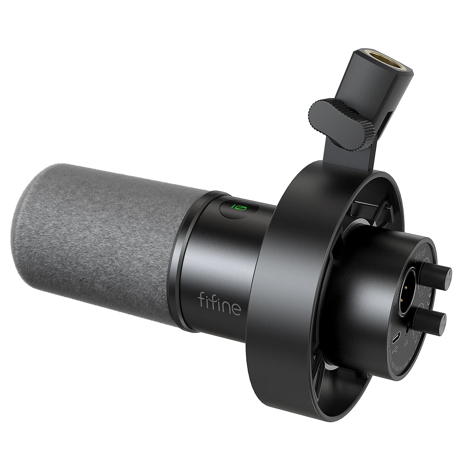 Microfone USB/XLR dinâmico FIFINE K688W com botão de ganho e touch-mute