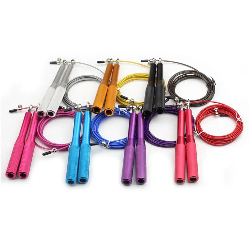Novas cordas de pular fitness crossfit fio de aço pesado velocidade pular corda para boxe mma equipamentos de treinamento ginásio exercitador pular corda