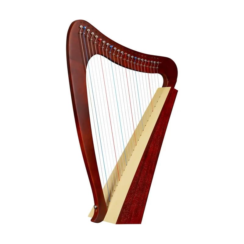 Harpa de lira de mogno para crianças iniciantes, arpas profissionais para adultos, prática de grandes harpas, instrumentos musicais de cordas tradicionais