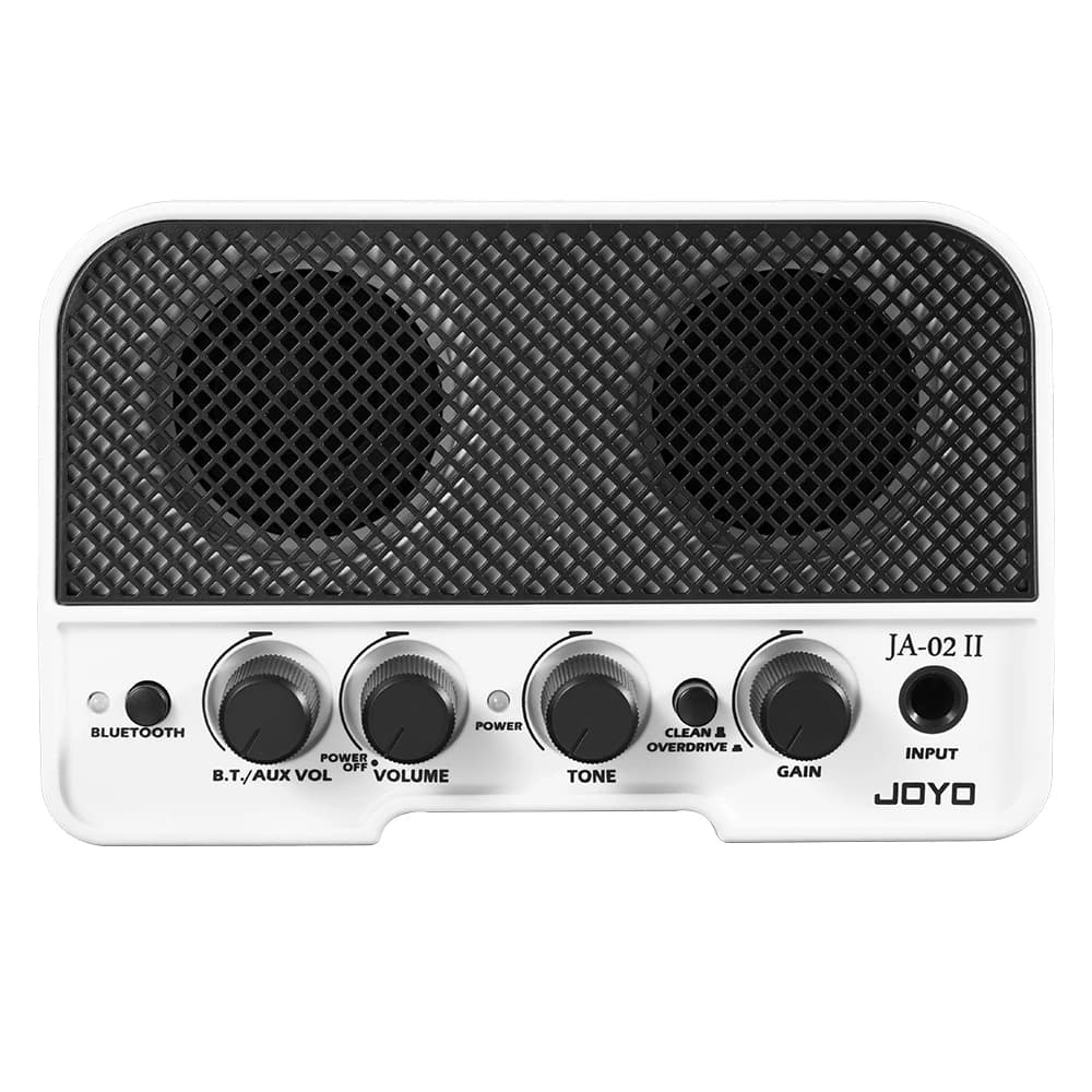 Amplificador de Guitarra Elétrica JOYO JA-02 II Portátil com Bluetooth e Canais Clean & Overdrive