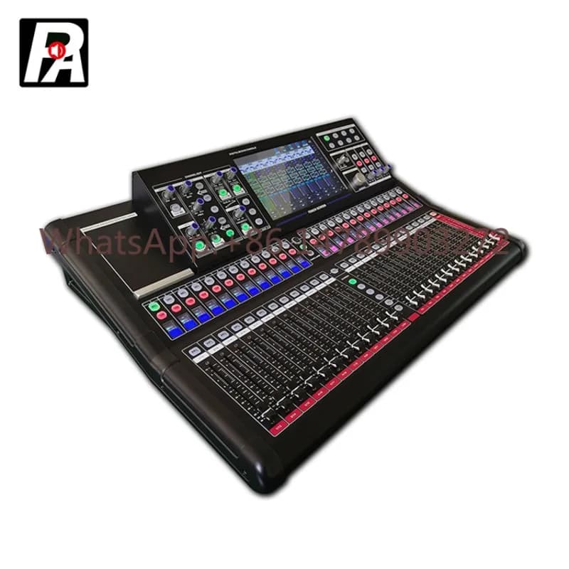 Mesa de Som Digital de 24 Canais para Sistema Line Array e Mixer de Áudio