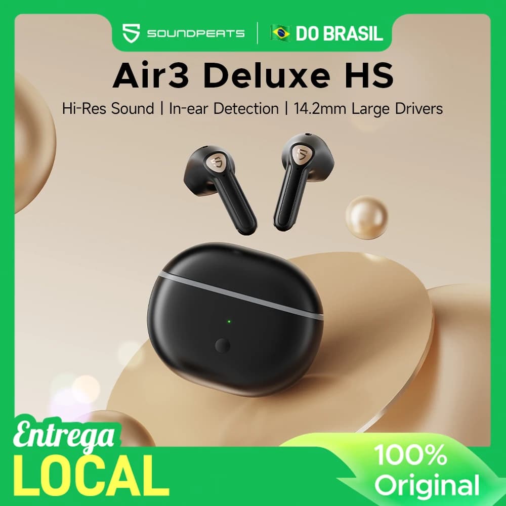 Air3 Deluxe HS fone de ouvido sem fio Fones de ouvido Bluetooth de áudio de alta resolução com LDAC, driver Grande de 14,2 mm, intra-auricular de detecção
