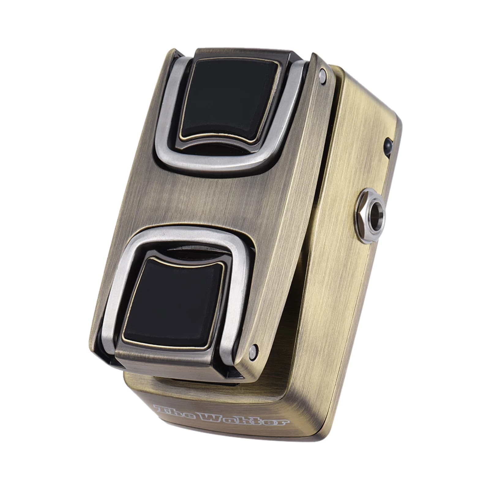 Pedal de efeito de guitarra MOOER The Wahter em metal, bronze e preto