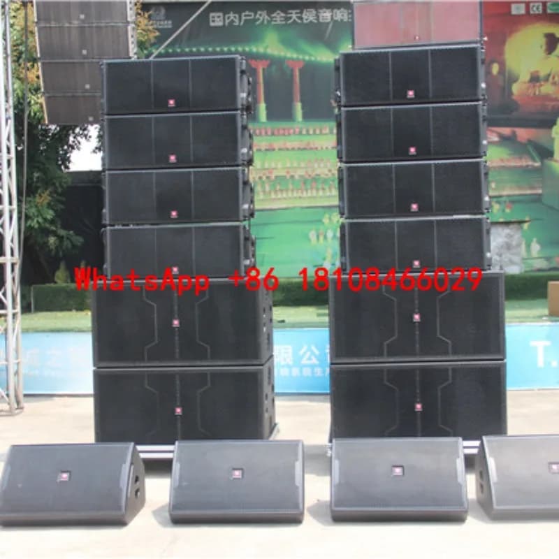 Sistema de Som Ativo e Passivo LA-2122 Line Array com Woofer Duplo de 12 Polegadas 1400W(RMS) para Shows Internos e Externos
