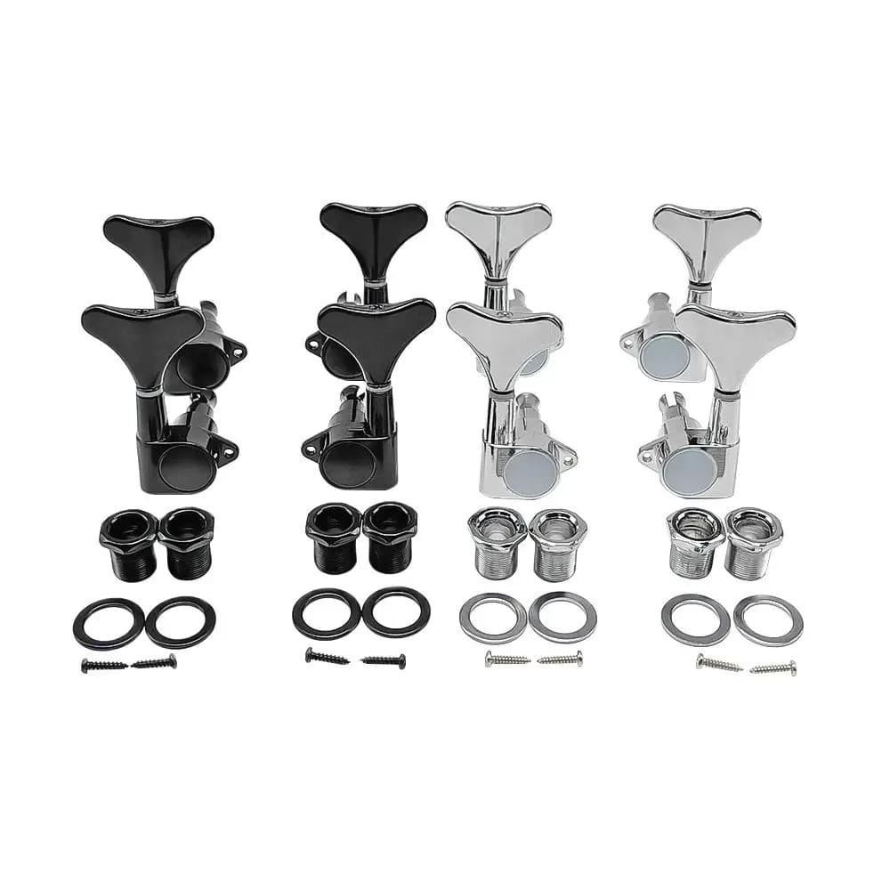 Botão de corda de baixo elétrico fechado, cabeças de máquina, afinadores de metal, para baixo elétrico, peças de guitarra, acessórios