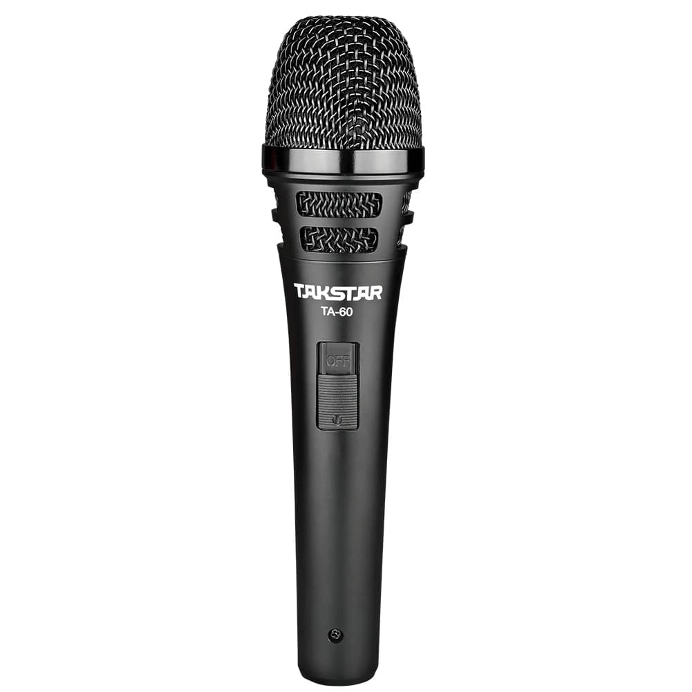 Microfone Takstar TA-60 Supercardioide Preto com Cabo