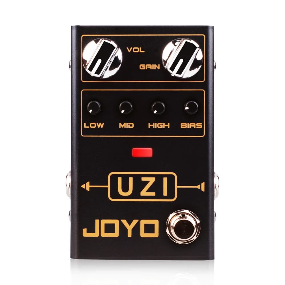 JOYO R-03 UZI Pedal de distorção de metal pesado Pedal de efeito de guitarra elétrica de alto ganho entre distorção britânica e americana