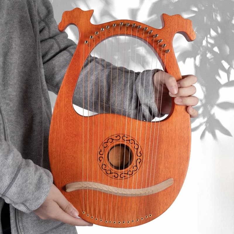 16 cordas harpa iniciante crianças portátil lira harpa profissional de madeira chinesa pequenas harpas artesanais instrumentos de corda portátil