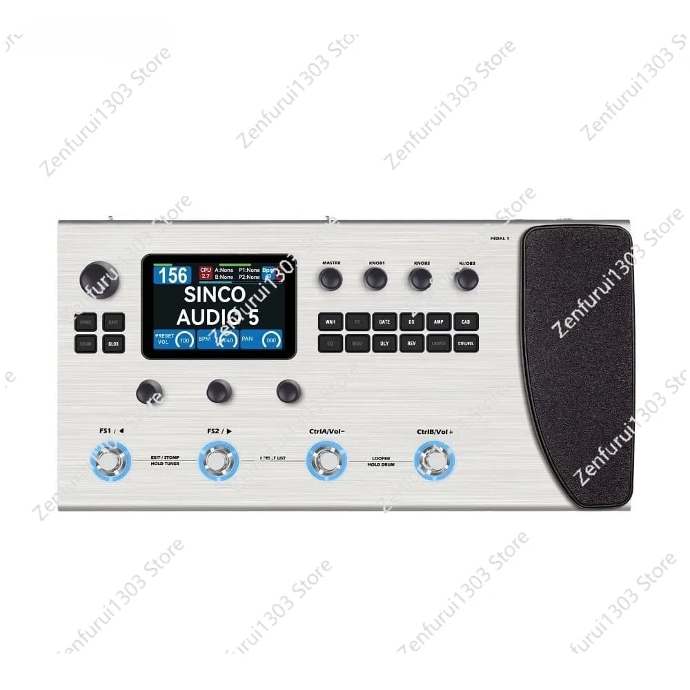 Pedal efetor de guitarra/baixo multifuncional M-VAVE MK-300 |   Modelagem Neural de Tambor 300s Looper+128 120AMP/360FX